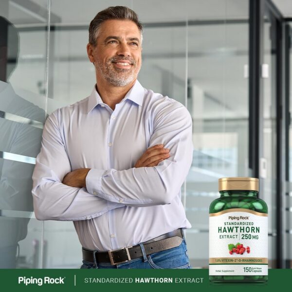 Frasco suplemento bayas espino Piping Rock 150 cápsulas