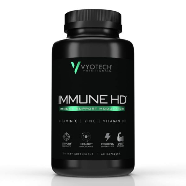 Version 1.0.0 Frasco de suplemento Immune HD con ingredientes naturales Vyotech