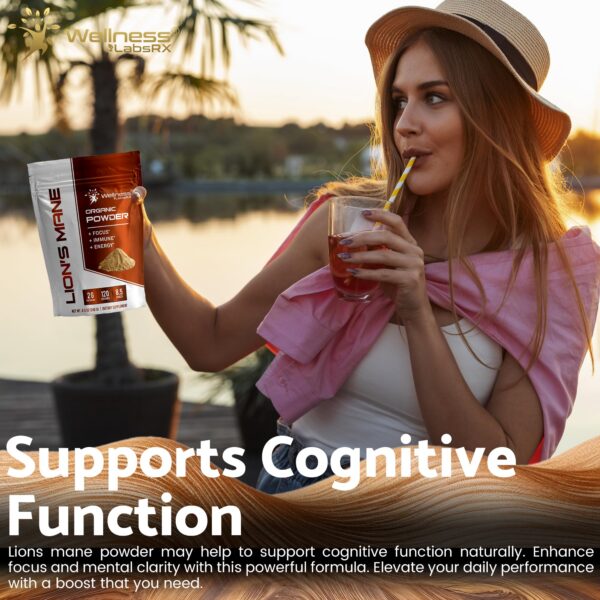 Frasco fronta de suplemento melena de leon 120 porciones