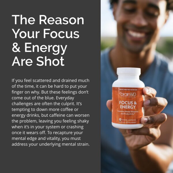 Frasco suplemento natural para claridad mental 120 cápsulas