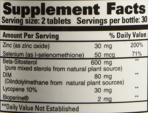 Frasco suplemento natural para cuidar próstata 60 unidades