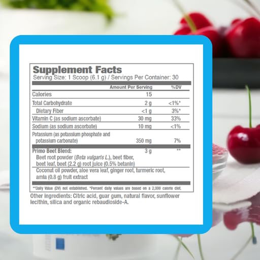Version 1.0.0 Frasco de suplemento natural Primo Beets circulación