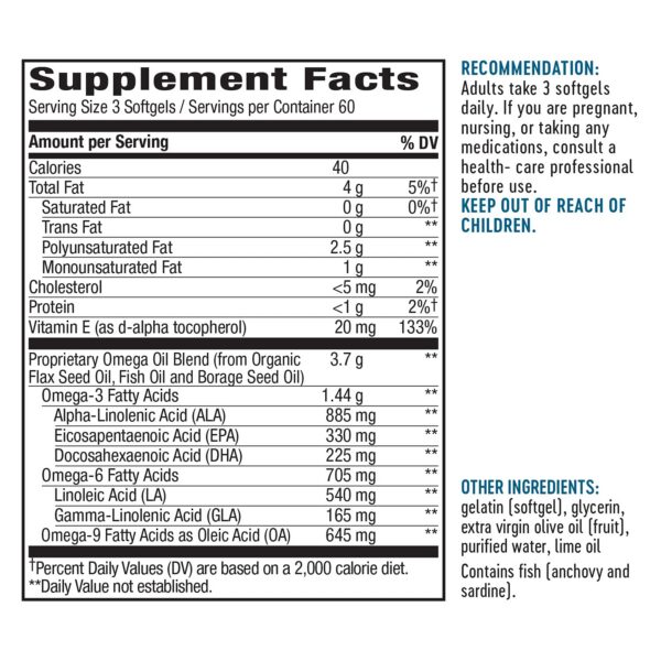 Version 1.0.0 Frasco suplemento Nature's Way MEGA omega 3 6 9 cápsulas