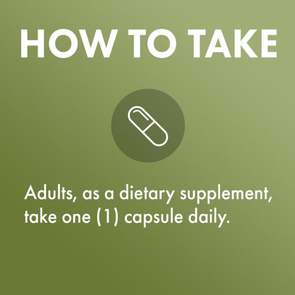 Frasco con suplemento orgánico para memoria y función cerebral