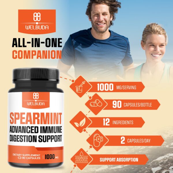 Frasco suplemento WELBUDA apoya salud respiratoria y digestiva