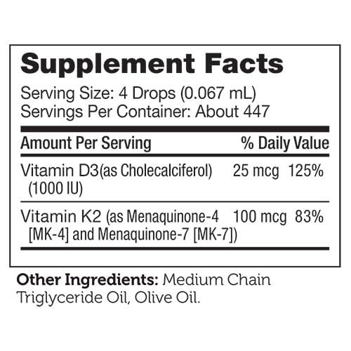 Frasco suplemento Zahler gotas Vitamina D3 K2