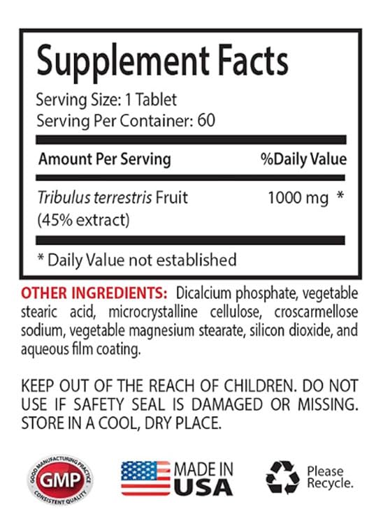 Cápsulas y polvo de extracto natural de Tribulus Terrestris