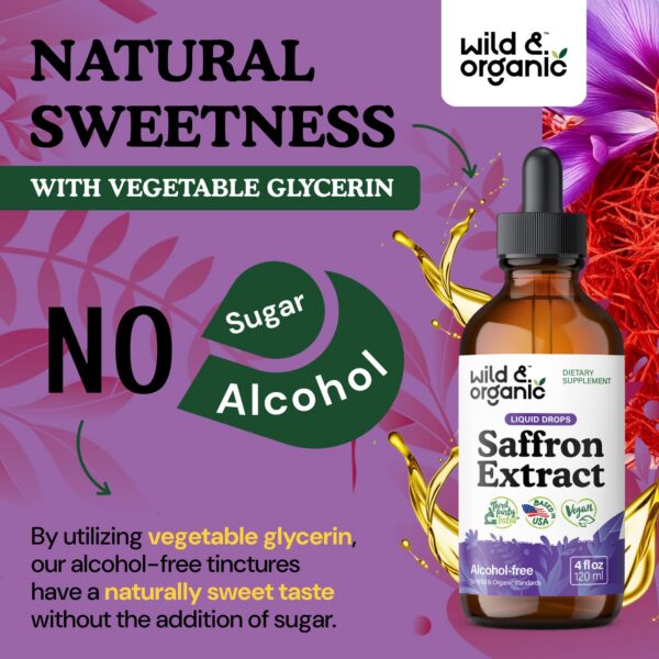 Frasco tintura azafrán base glicerina vegetal