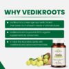 Frasco Vedikroots Amla con etiqueta