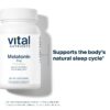 Frasco Vital Nutrients melatonina suplemento para ciclo sueño
