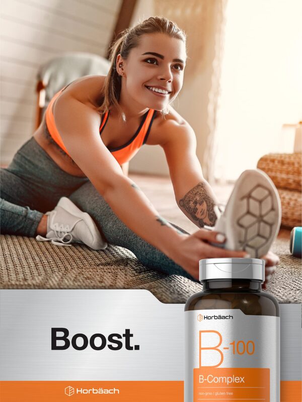 Frasco vitamina b Horbäach b-100 complejo puro y potente