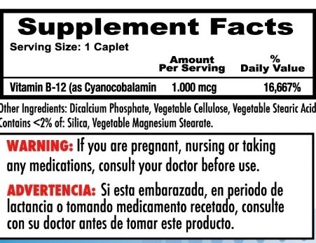 Frasco Vitamina B12 Nutrisalud frente