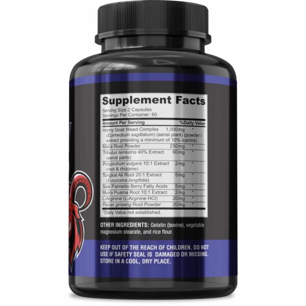 Frasco YUMMYVITE Horny Goat Weed suplementación