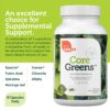 Frasco Zahler Core Greens con cápsulas superalimentos