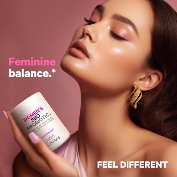 Version 1.0.0 Frascos dobles suplemento Codeage probióticos para mujeres