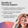 Frascos en estante con Pure Eye Support