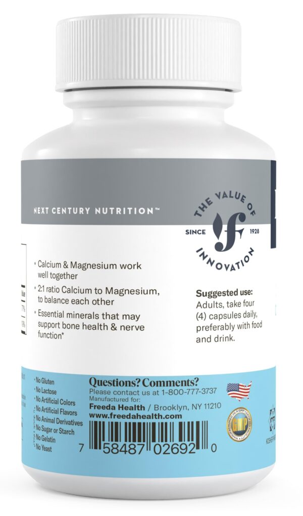 Frasco Freeda Cal/Mag en estante