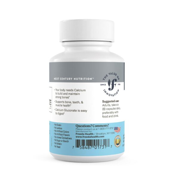 Envase de FREEDA calcio gluconato