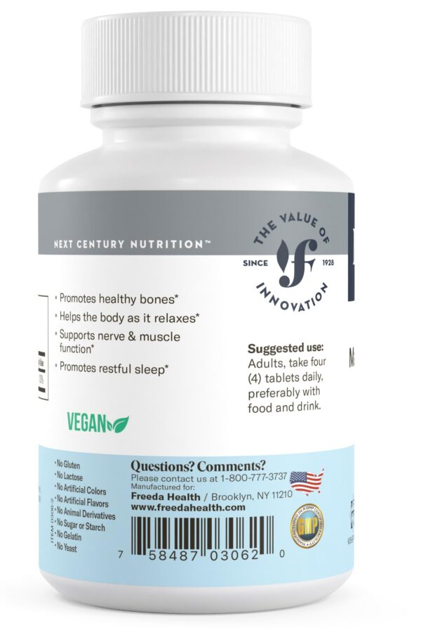 Interior de frasco Freeda 250 comprimidos