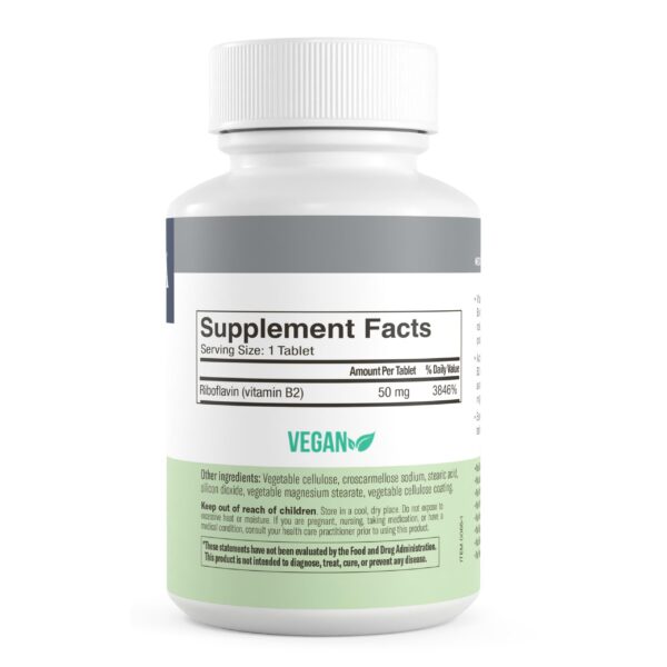 Freeda suplemento vitamina b2 botella y cápsulas