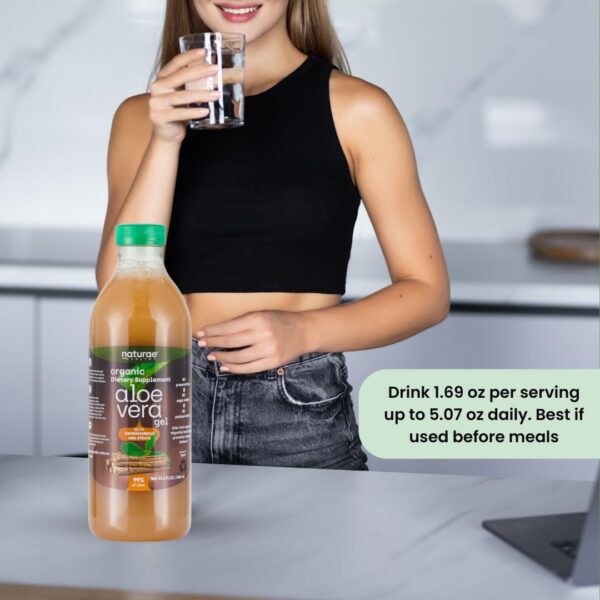 Frente de botella jugo orgánico Naturae Healthy