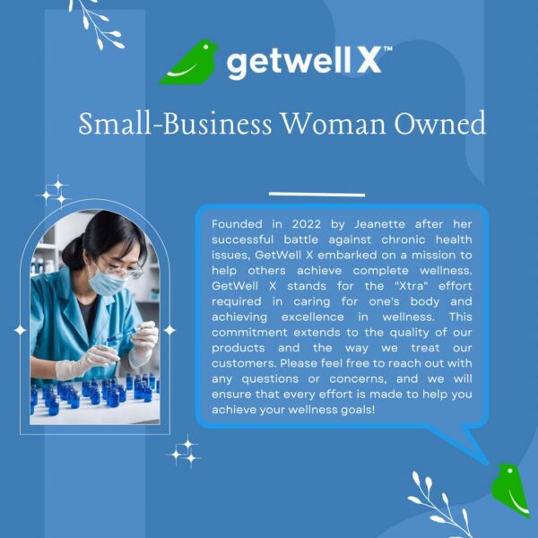 Frente del empaque Getwell X