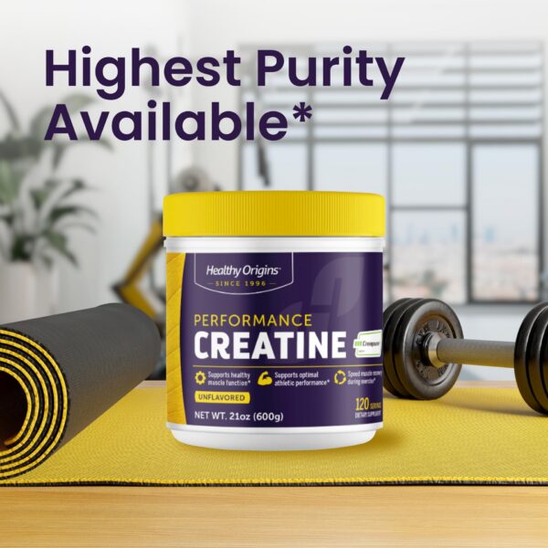 Frente del envase 600 g de creatina