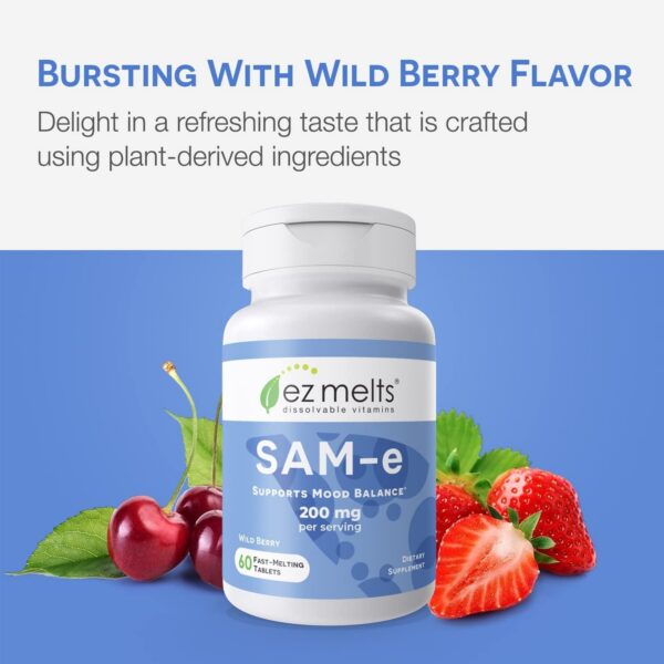Version 1.0.0 Frente de paquete EZ Melts SAM-e disoluble