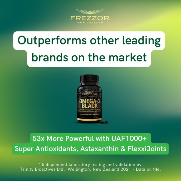 Lista de ingredientes FREZZOR Omega 3 Black