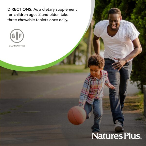 Frontal botella tabletas omega 3 DHA Animal Parade para niños