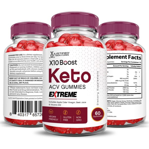 Version 1.0.0 Gominolas X10 Boost para dieta keto y energía cotidiana