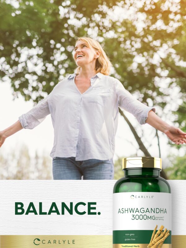 frontal empaque suplemento Carlyle Ashwagandha
