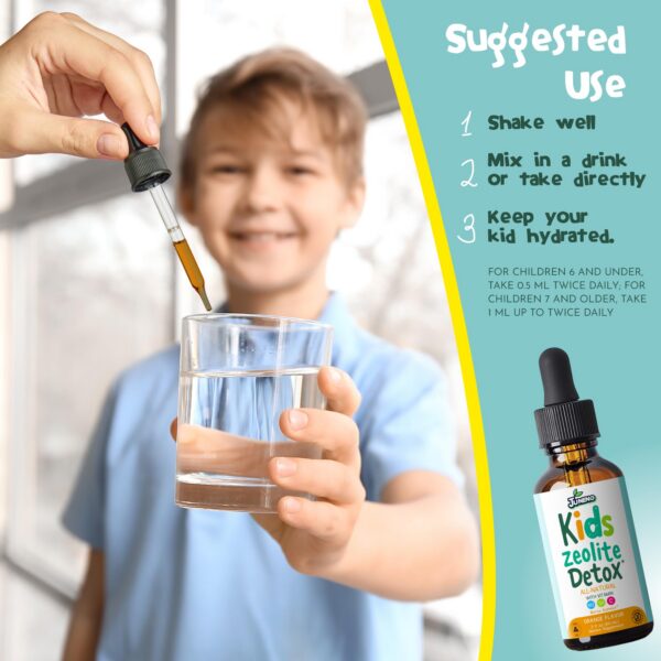 Version 1.0.0 Frontal del suplemento Juneno detox gotitas para niños