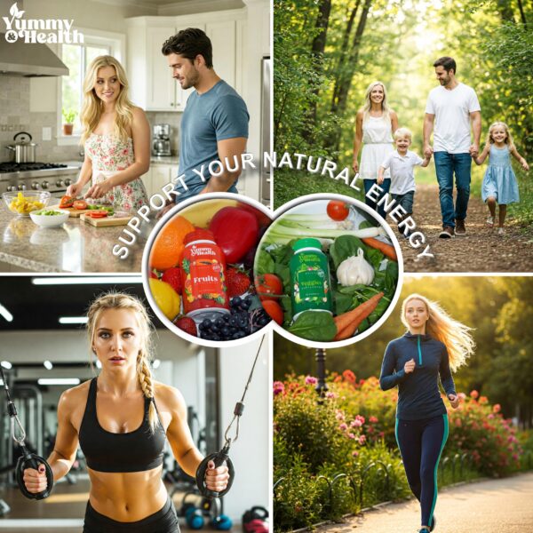 Frutas y verduras naturales en cápsulas Yummy & Health
