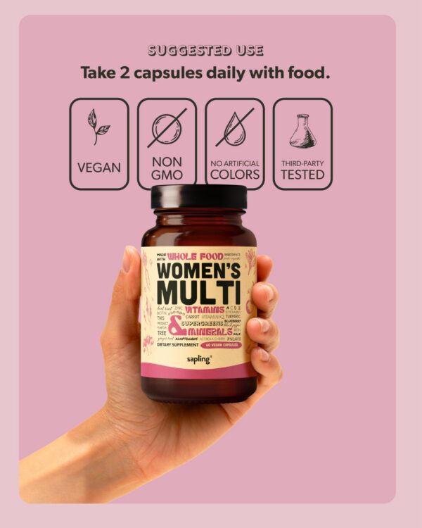 Frutas y verduras orgánicas para multivitamínico mujeres Sapling