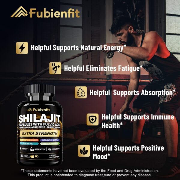 Cápsulas de Shilajit dispuestas en un blister