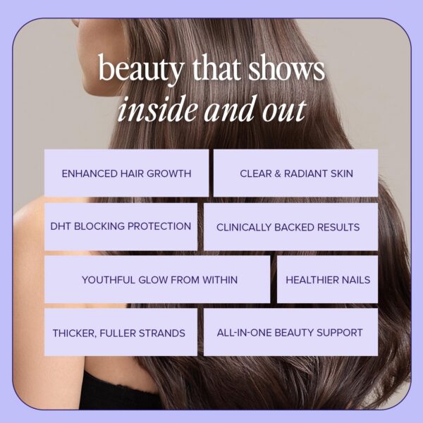 Cápsulas de Fuel Beauty+ cerca de la etiqueta