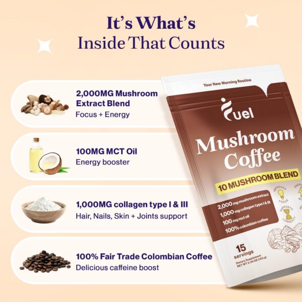 Tintura Fuel de hongos naturales para bienestar y pérdida de peso