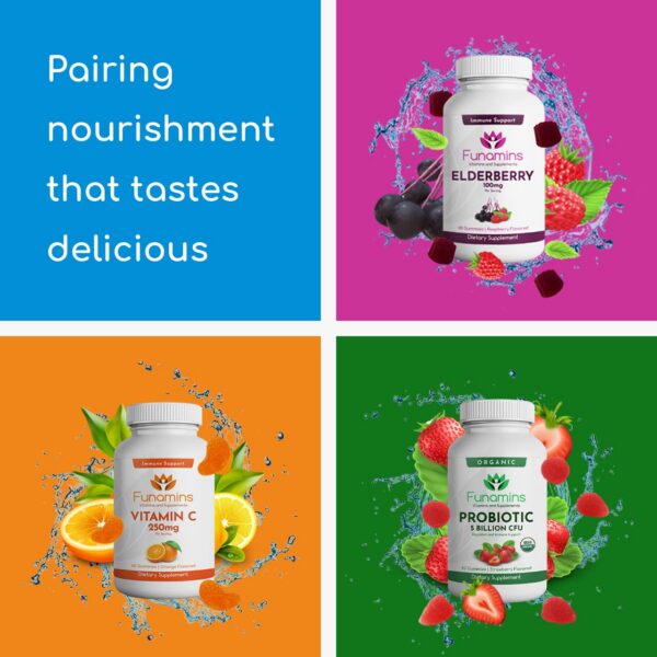 Frasco Funamins D3 gominas detalle