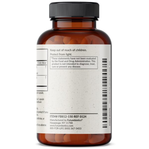Frasco cápsulas Futurebiotics para apoyo hepático natural