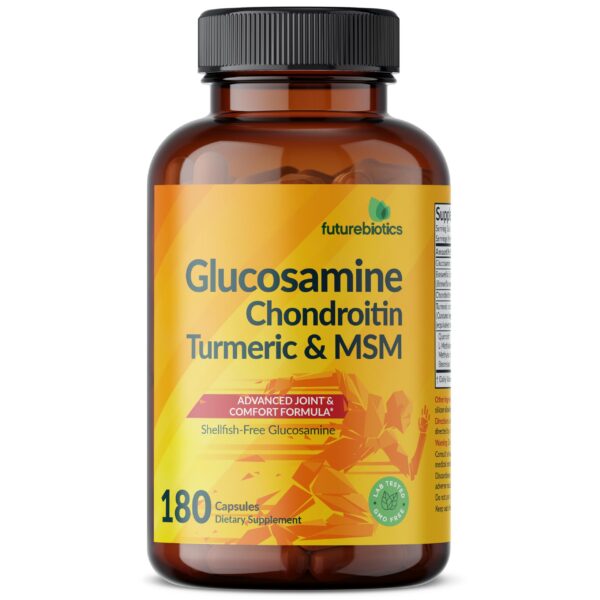 Envase y cápsulas de glucosamina condroitina MSM