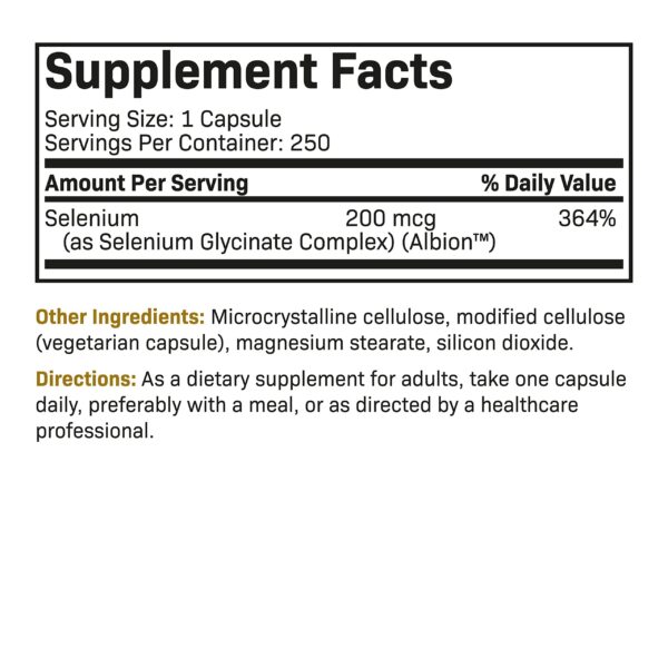 Version 1.0.0 Etiqueta adicional Futurebiotics Selenium