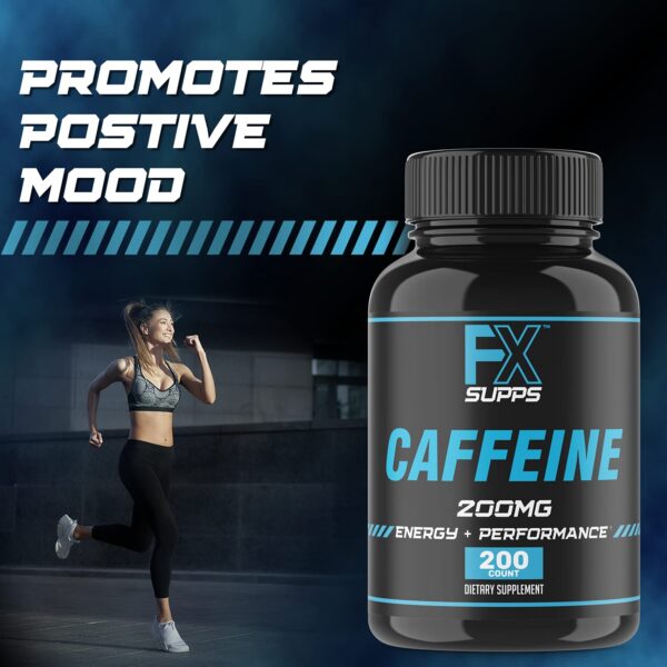 FXSUPPS píldoras cafeína de 200mg para hombres y mujeres activas