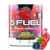 Envase de G Fuel polvo energético sabor sandía visible