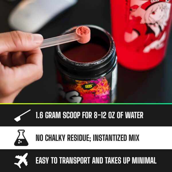 Sabor fresa lima en polvo Gamer Supps GG Energy Guacamole keto friendly