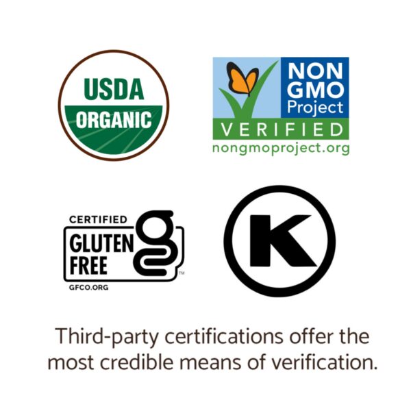 Version 1.0.0 Logotipo de Garden of Life en etiqueta