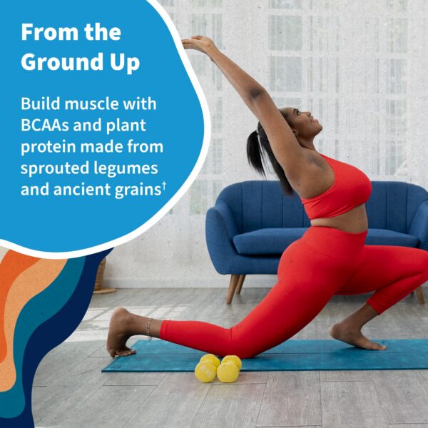 Polvo proteina vegetal vainilla en taza