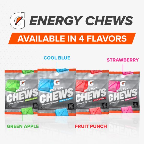 Gatorade Energy Chews Cool Blue masticables sabor refrescante