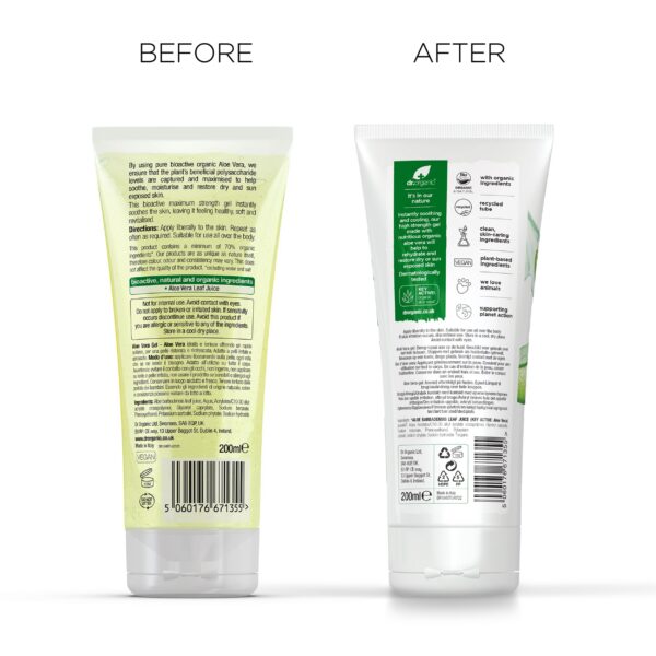 Gel aloe vera Dr Organic 200ml para piel