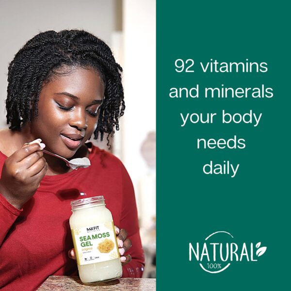 Gel de musgo de mar silvestre ideal para superalimento vegano